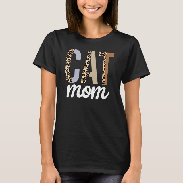 Cat Mama Cat Mama Moderne Mutter Mami T-Shirt (Vorderseite)