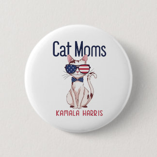 Cat-Mama für Kamala Harris | 2024 Button
