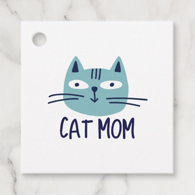 Cat-Mama Geschenkanhänger (Vorderseite)