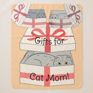 Cat Mama Gifts Sherpa Blanket Sherpadecke