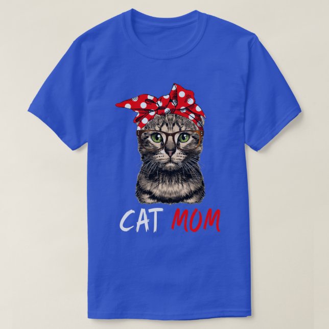 Cat Mama Happy Mütter Day T-Shirt (Design vorne)