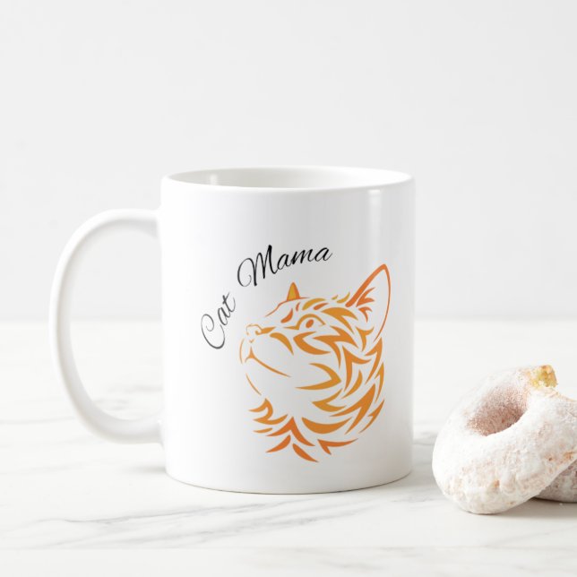 Cat Mama Kaffeetasse (Mit Donut)