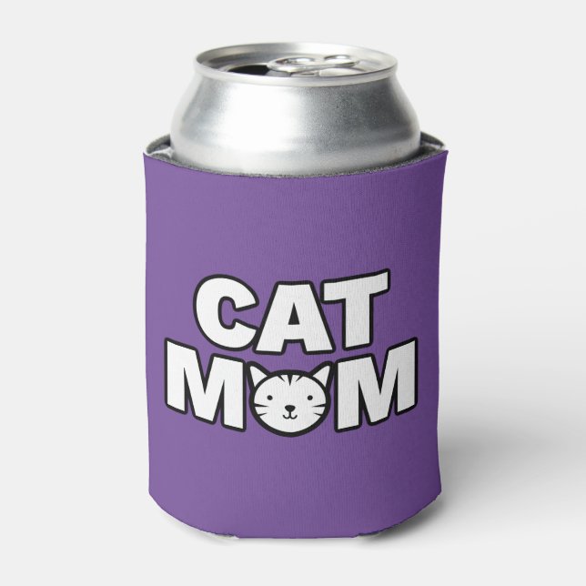 CAT-MAMA kann kühler (Lila) Dosenkühler (Kanne Vorderseite)