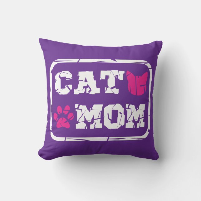 Cat-Mama Kissen (Vorderseite)