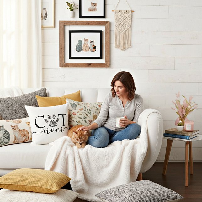 Cat Mama Kissen (Von Creator hochgeladen)