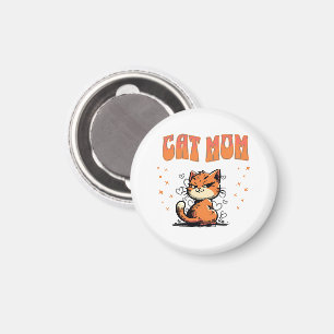 Cat-Mama Kitty Lover Pet Mama Magnet