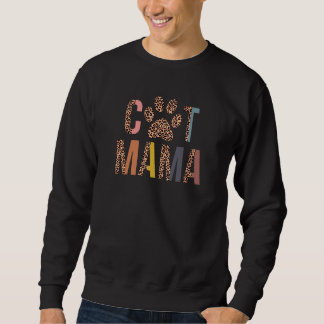 Cat Mama Leopard Mama Pets Kitten Paw Cat Mutter Sweatshirt