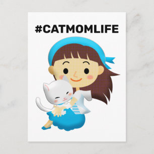 CAT-MAMA LIFE ART POSTCARDS POSTKARTE
