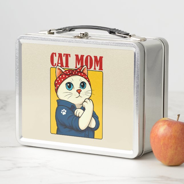 Cat Mama Mütter Tag Metall Brotdose (Beispiel)