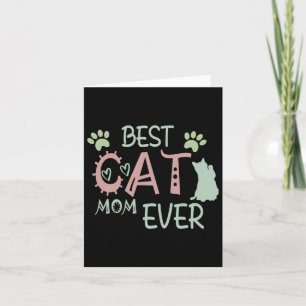 Cat Mama Niedlich Meow First Mütter Day Karte
