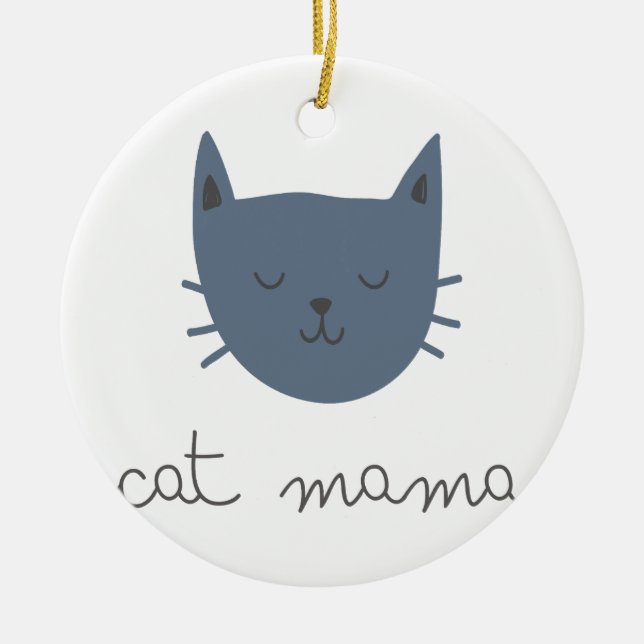 Cat Mama Ornament (Vorne)