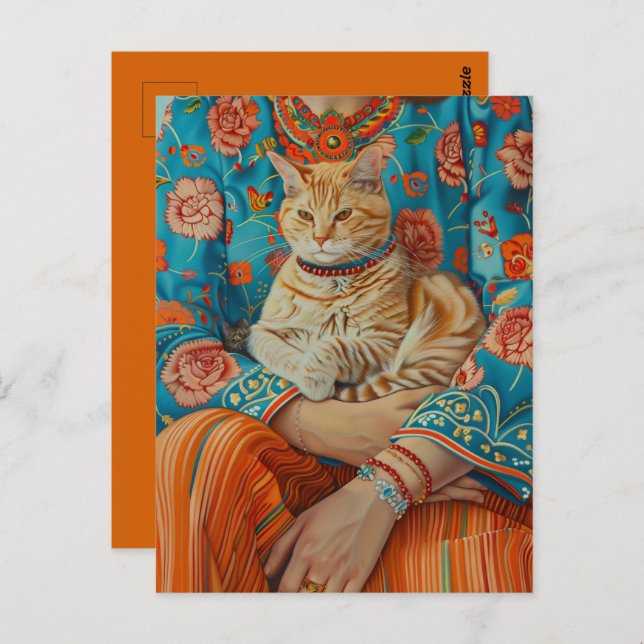 Cat-Mama Postkarte (Vorne/Hinten)