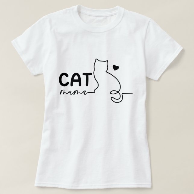 Cat-Mama T-Shirt (Design vorne)
