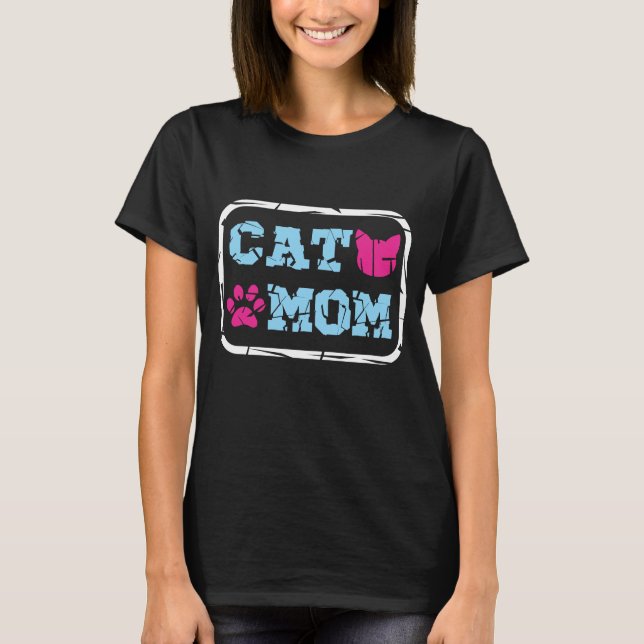 Cat-Mama T-Shirt (Vorderseite)