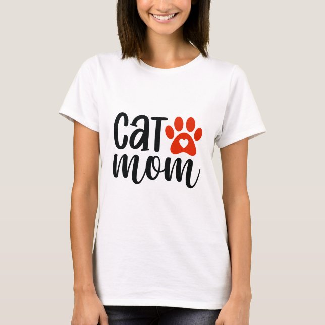 Cat Mama T - Shirt (Vorderseite)