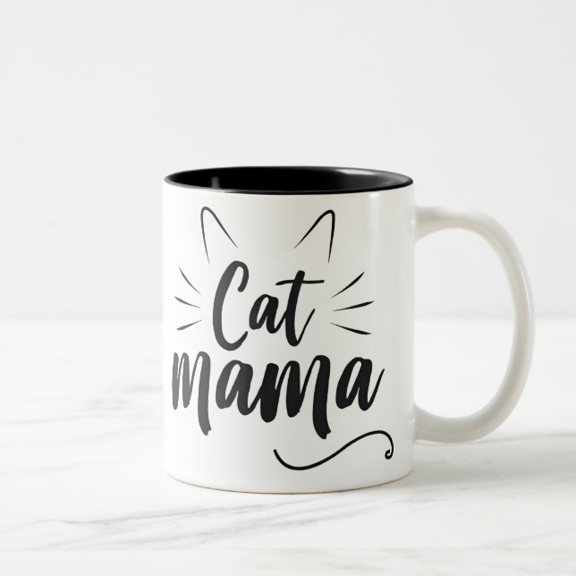 Cat Mama - Tasse für Katzenliebhaber (Rechts)