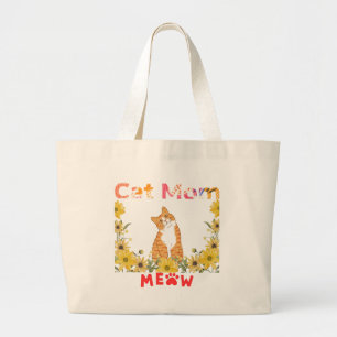 Cat Mama Tote Bag Jumbo Stoffbeutel