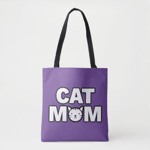 CAT MAMA Tote Bag (Lila) Tasche