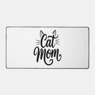 Cat Mama Whiskys und Ohren Schreibtischunterlage