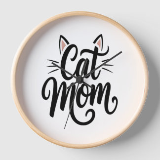 Cat Mama Whiskys und Ohren Uhr