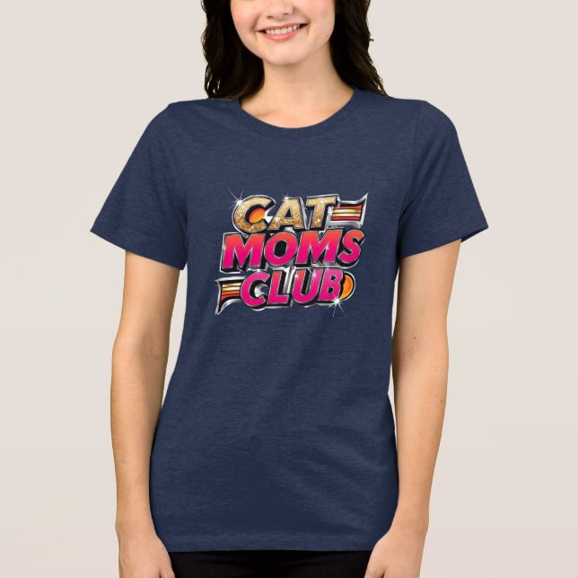 Cat Mamas Club Tri-Blend Shirt (Vorderseite)
