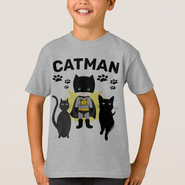 CAT MAN Boys Cat T - Shirt (Vorderseite)