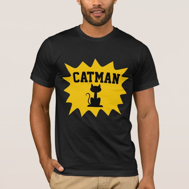 CAT MAN CATMAN CAT LOVER T - SHIRT (Vorderseite)