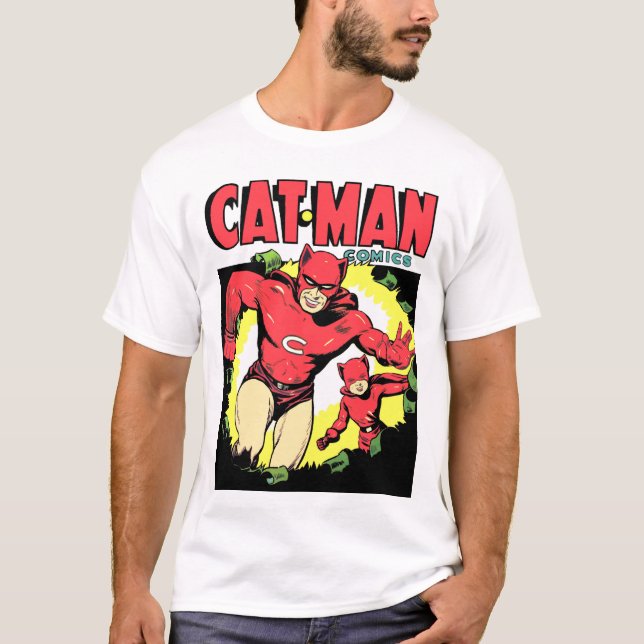 Cat-Man-Comic: Juni 1942 T-Shirt (Vorderseite)