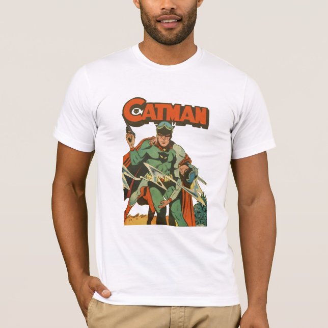 Cat-Man-Comicen-Abdeckung T-Shirt (Vorderseite)