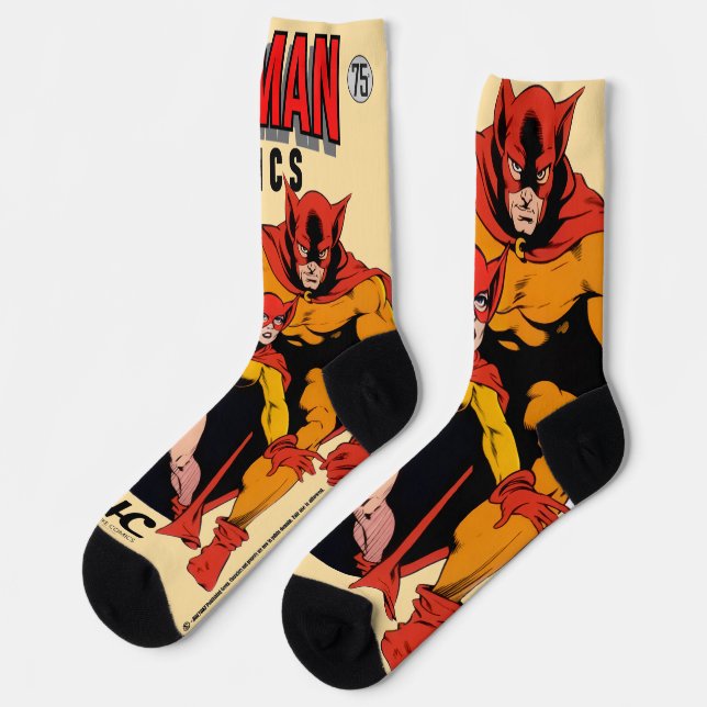 CAT-MAN Comics Socks Socken (Linkes Detail)