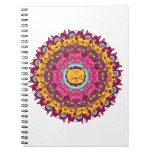 Cat Mandala Notizblock