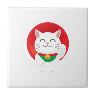 Cat Maneki Neko Japan Lucky Cat Frische Pasta mach Fliese