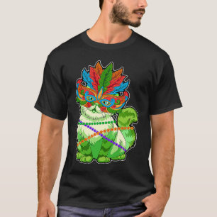 Cat mardi gras Festival Face Mask 2021 I Liebe Mar T-Shirt