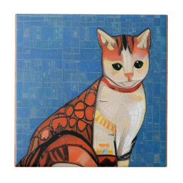Cat-Marokko-Mosaik abstrakt-Art-Ingwer Fliese