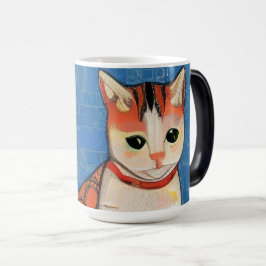Cat-Marokko-Mosaik abstrakt-Art-Ingwer Verwandlungstasse