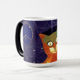Cat-Marokko-Mosaik abstrakte Kunst bunt Kitty Verwandlungstasse