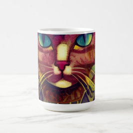 Cat-Marokko-Mosaik abstrakte Kunst gemustertes Kät Verwandlungstasse