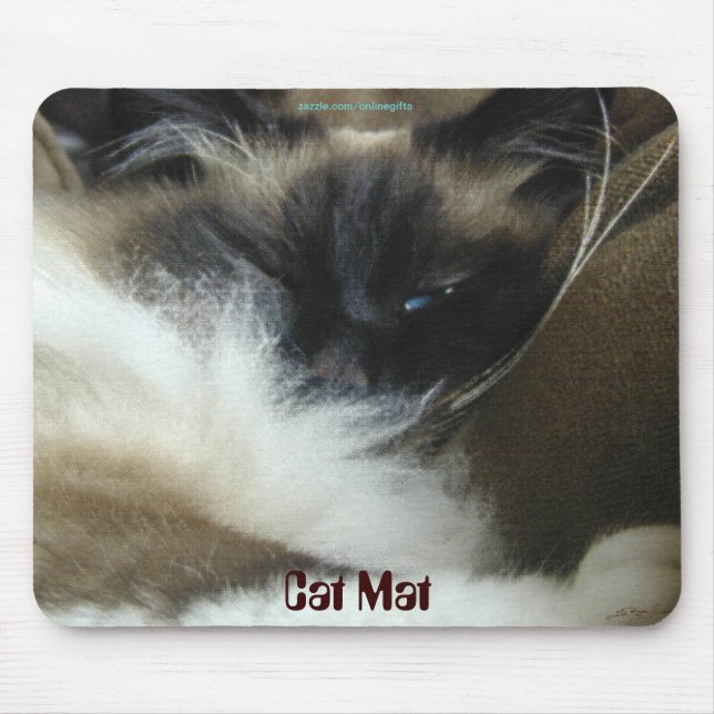 "Cat Mat" Feline Liebhaber Maus Mat Mousepad (Vorne)