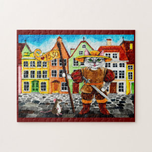 Cat, Maus Estnisches Folklore-Puzzle