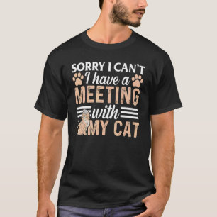 Cat Meme, ich kann leider nicht mit meinem T-Shirt
