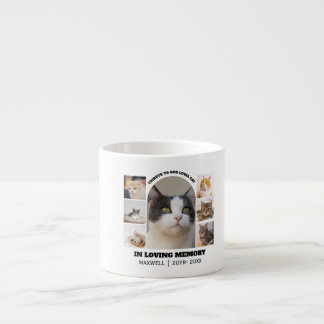 Cat Memorial 7 Photo Collage Pet Tribute Template Espressotasse
