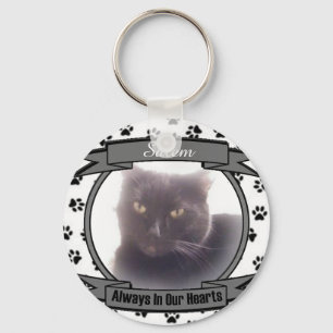 Cat Memorial immer in unseren Herzen Schlüsselanhänger