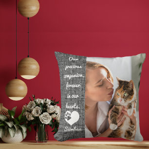 Cat Memorial Keepake Personalisierte Geschenkidee  Kissen