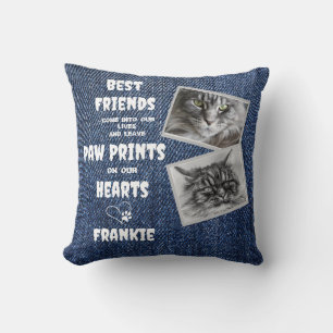 Cat Memorial Pet Loss 2 Foto Kissen