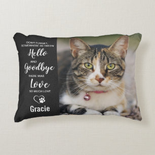 Cat Memorial Pet Loss Dekokissen