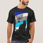 Cat Menorah Hanukkah Niedlich Kitten Chanukah Jüdi T-Shirt<br><div class="desc">Cat Menorah Hanukkah Niedlich Kitten Chanukah Judenurlaub</div>