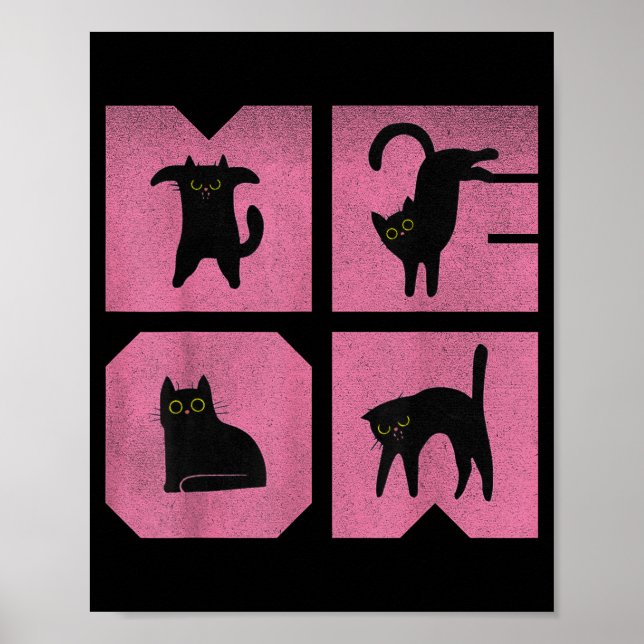 Cat - Meow Art  Poster (Vorne)