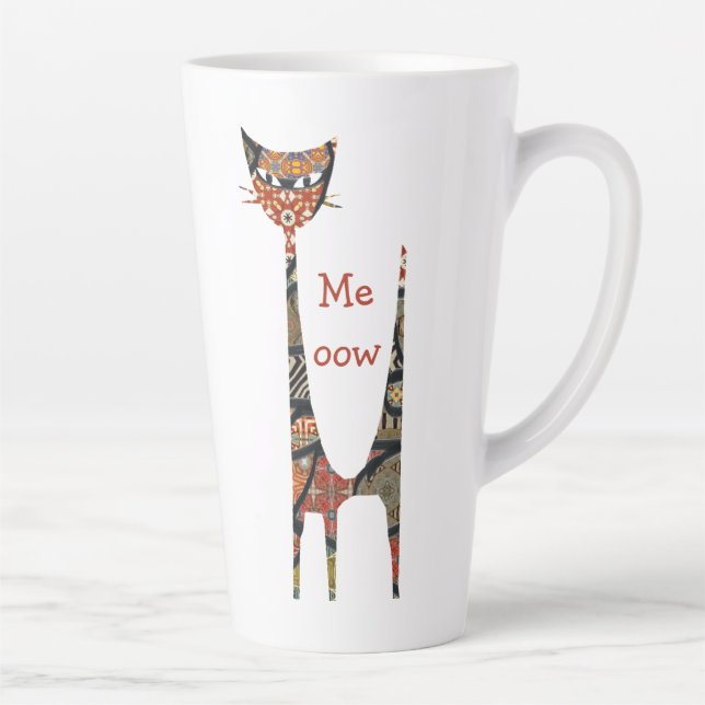 Cat Meow Latte Tasse (Rechts)