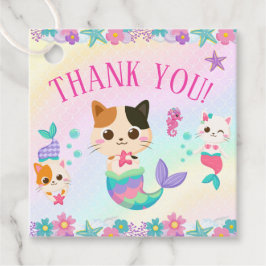 Cat Meowmaid Mermaid Girl Birthday Party Geschenkanhänger