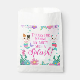 Cat Meowmaid Mermaid Girl Birthday Party Geschenktütchen
